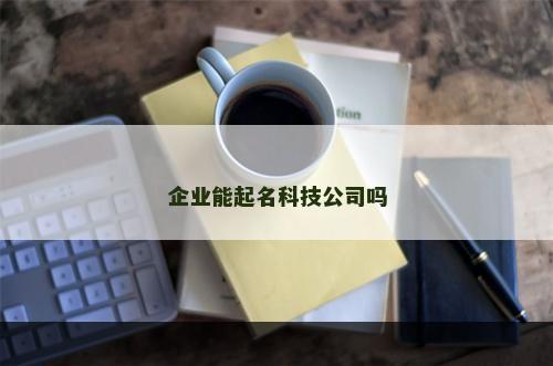 企业能起名科技公司吗