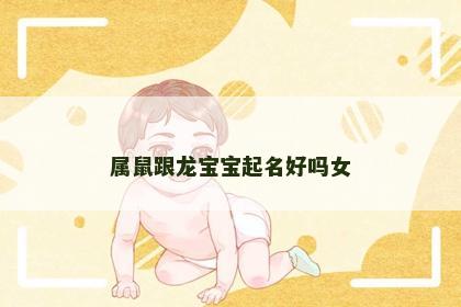 属鼠跟龙宝宝起名好吗女