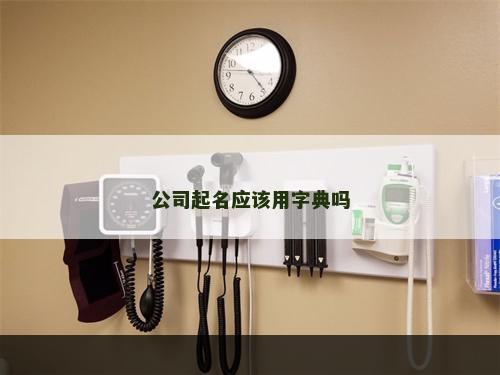 公司起名应该用字典吗