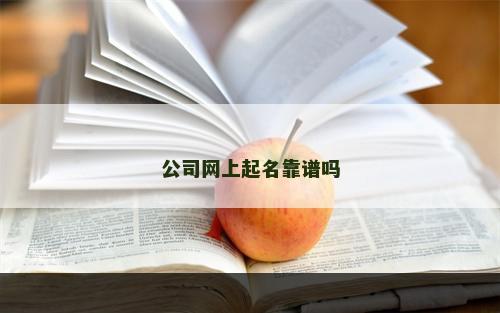 公司网上起名靠谱吗