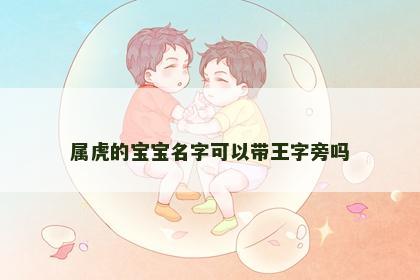 属虎的宝宝名字可以带王字旁吗
